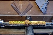 Stylos Fev 22 -19 Olivier et bague en padouk (bois rouge, vous allez voir).