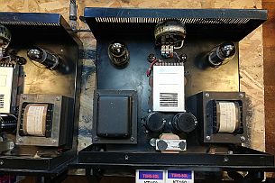 IMG_20190531_161102 Pour ne pas faire chauffer les transfos en passant au KT150 , j'ai installé une alim 6,3V à résonnance, spéciale tube. Self au premier plan, les autres condos...