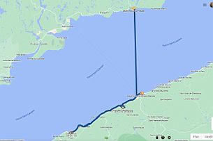 09-26 Demi tour aux Sept-iles pour prendre le ferry de Baie-Comeau à Matane. Gaspésie, nous voici !