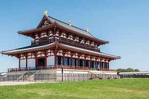 Japon -9641 Daigokuden, ou Palais impérial Heijo (710-784). Voila l'exemple même d'un palais neuf du VIII° siècle ! Entièrement reconstruit (et plusieurs fois, guerre,...