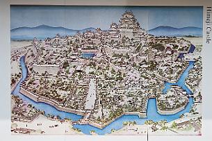 Japon -3010 Le chateau d'Himeji. Conçu au XIVème siècle, à l'époque Nanboku-chô (1333-1392)
