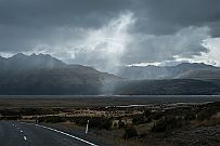 NZ -7622 Mont Cook et son glacier.