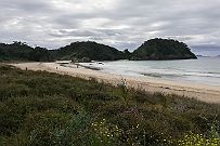 NZ -101945 Plage déserte à gauche.