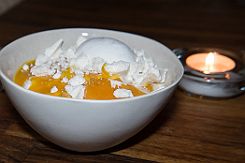 DSCF3430 Dessert au tipioca, écalt de meringue et ... sais pu ! C'est servi frais et c'est très agréable.