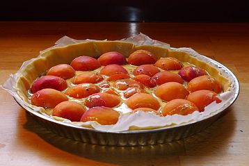Tarte abricot au romarin